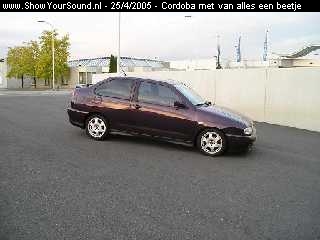 showyoursound.nl - Eddy - Cordoba met van alles een beetje - edwinauto5.jpg - Auto verlaagd: 7cm voor en 4cm achter.BRBrock velgen verkocht